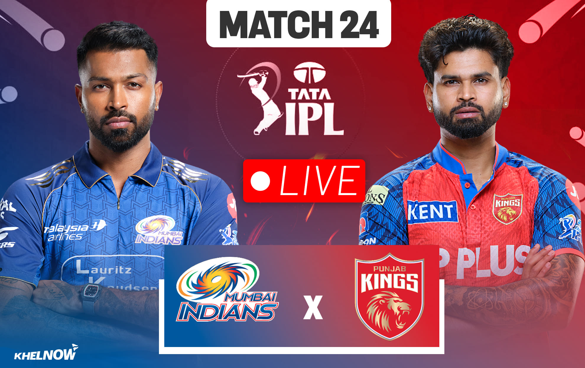 MI vs PBKS Live streaming details, when & how to watch Match 24 of IPL 2026