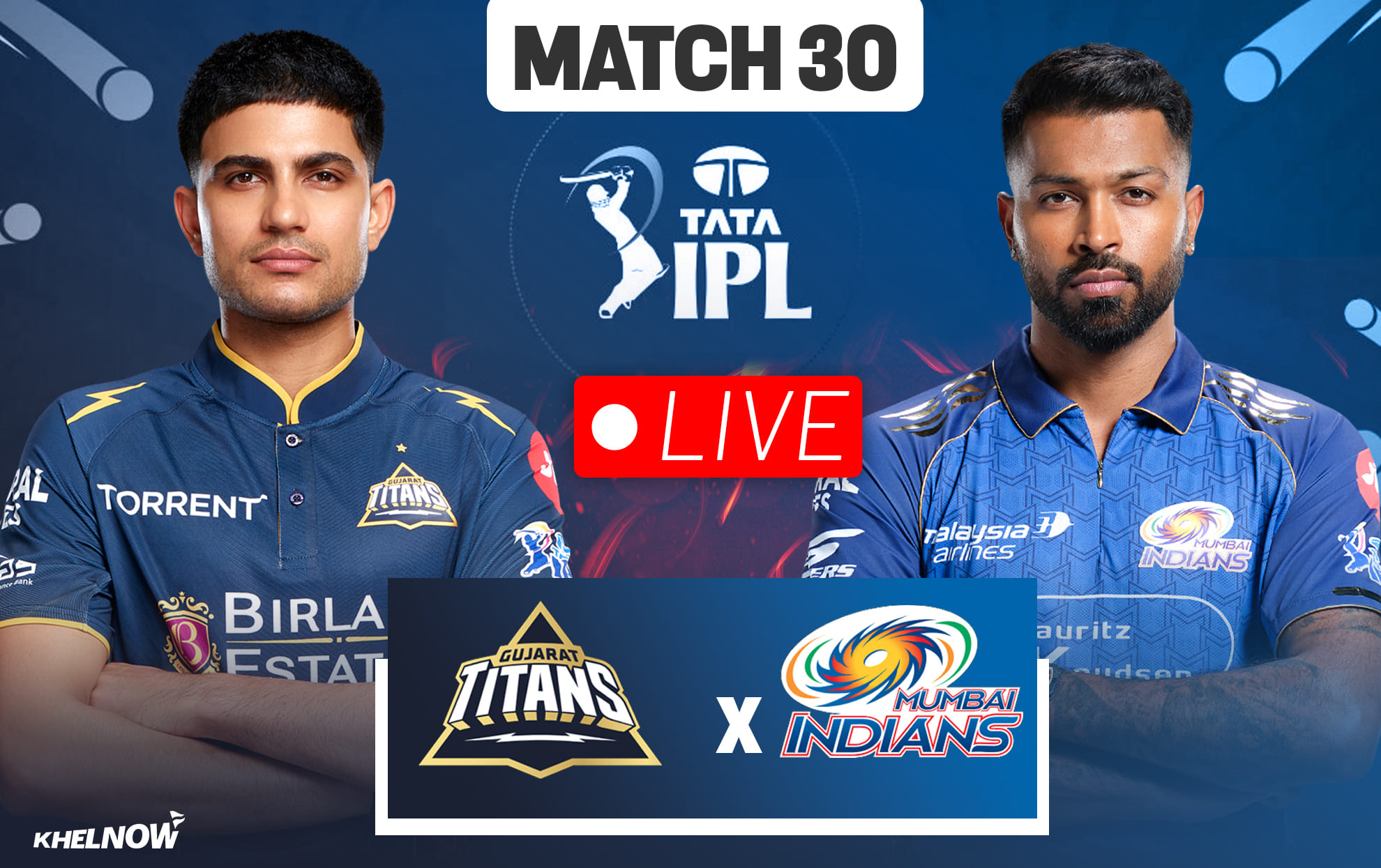 GT vs MI Live streaming details, when & how to watch Match 30 of IPL 2026