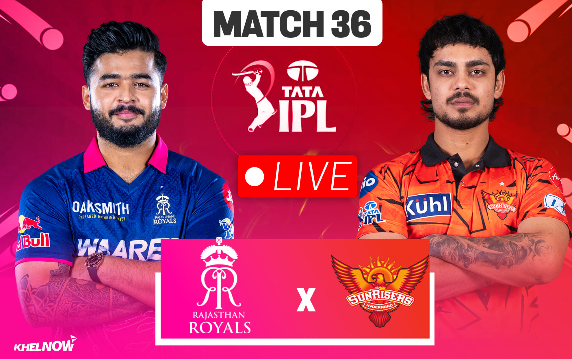 RR vs SRH Live streaming details, when & how to watch Match 36 of IPL 2026
