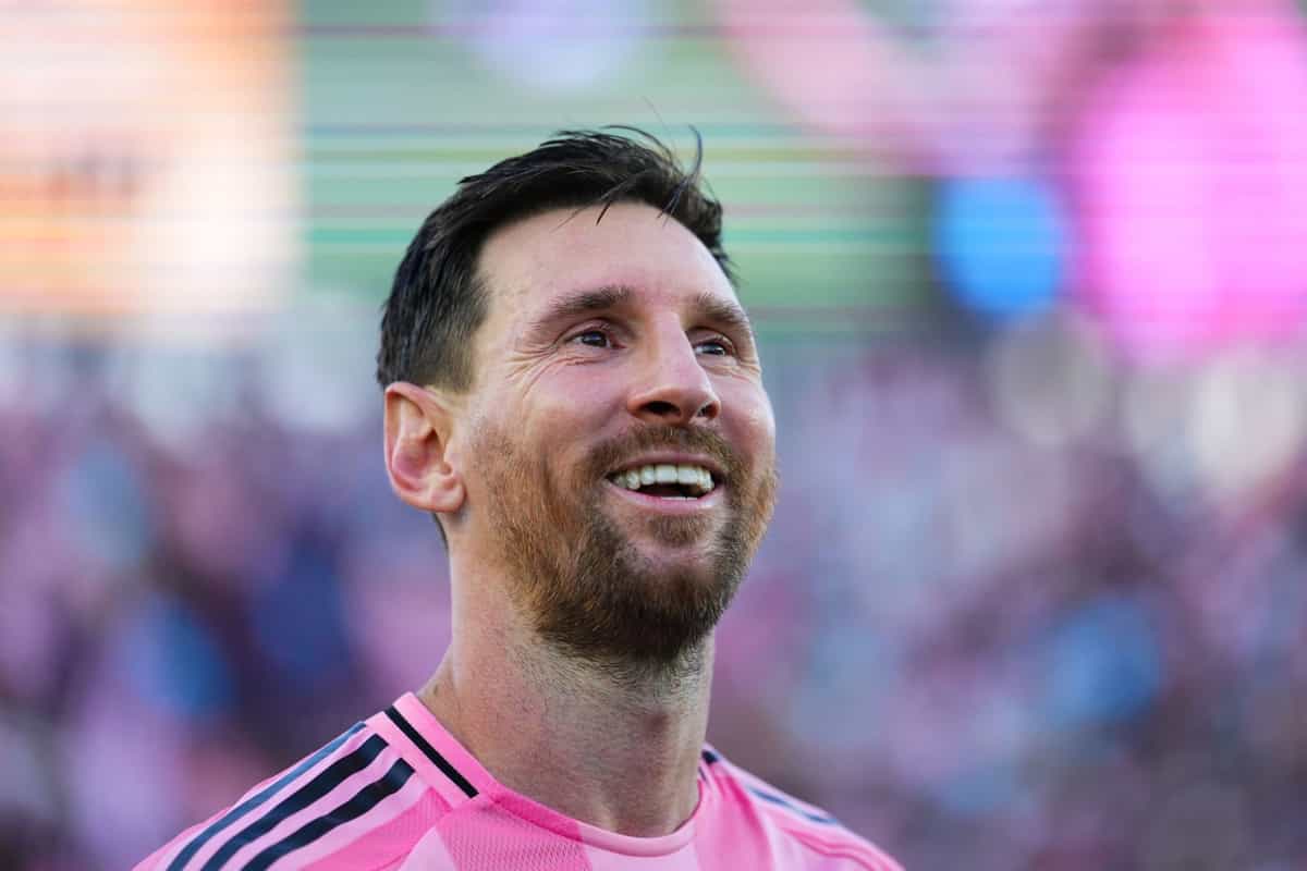 Lionel Messi of Inter Miami looks on