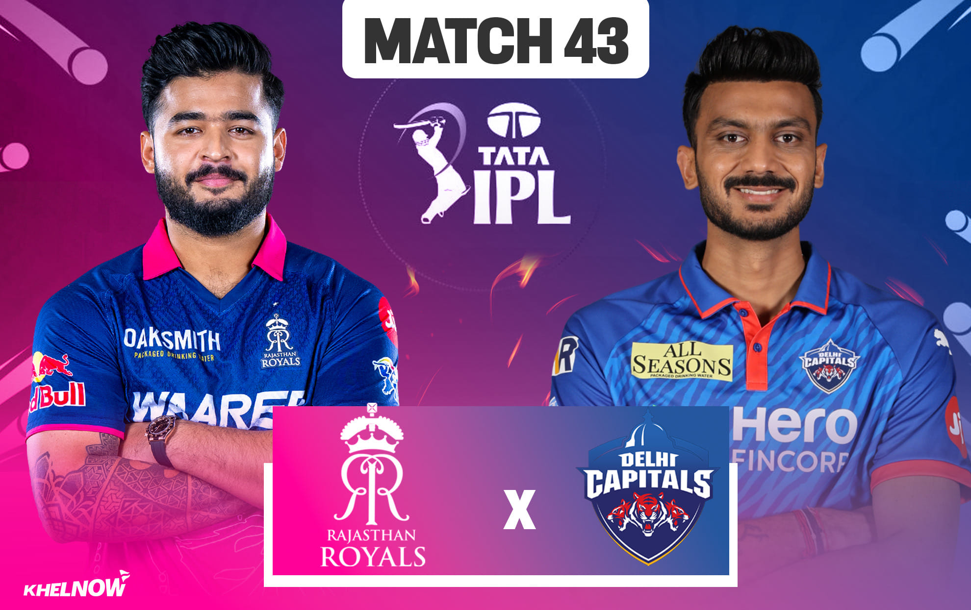 RR vs DC: Who are impact players nominated by Rajasthan Royals & Delhi Capitals for match 43 of IPL 2026