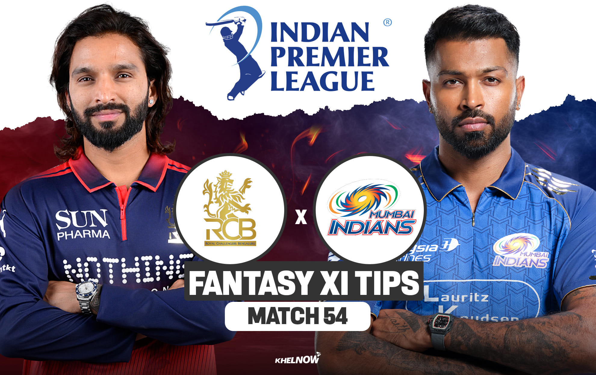 RCB vs MI Dream11 Prediction, Dream11 Playing XI, Today Match 54, IPL 2026