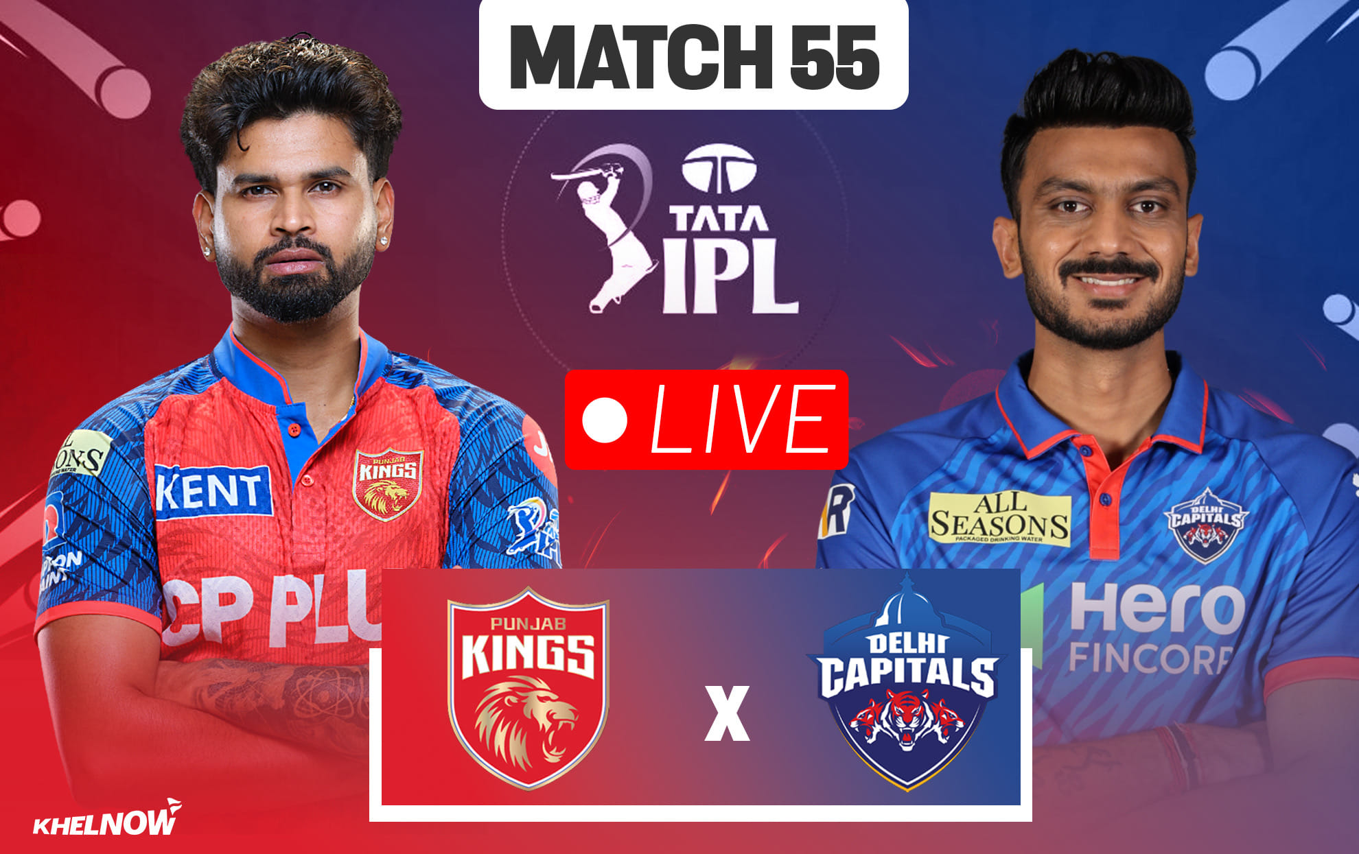 PBKS vs DC Live streaming details, when & how to watch Match 55 of IPL 2026
