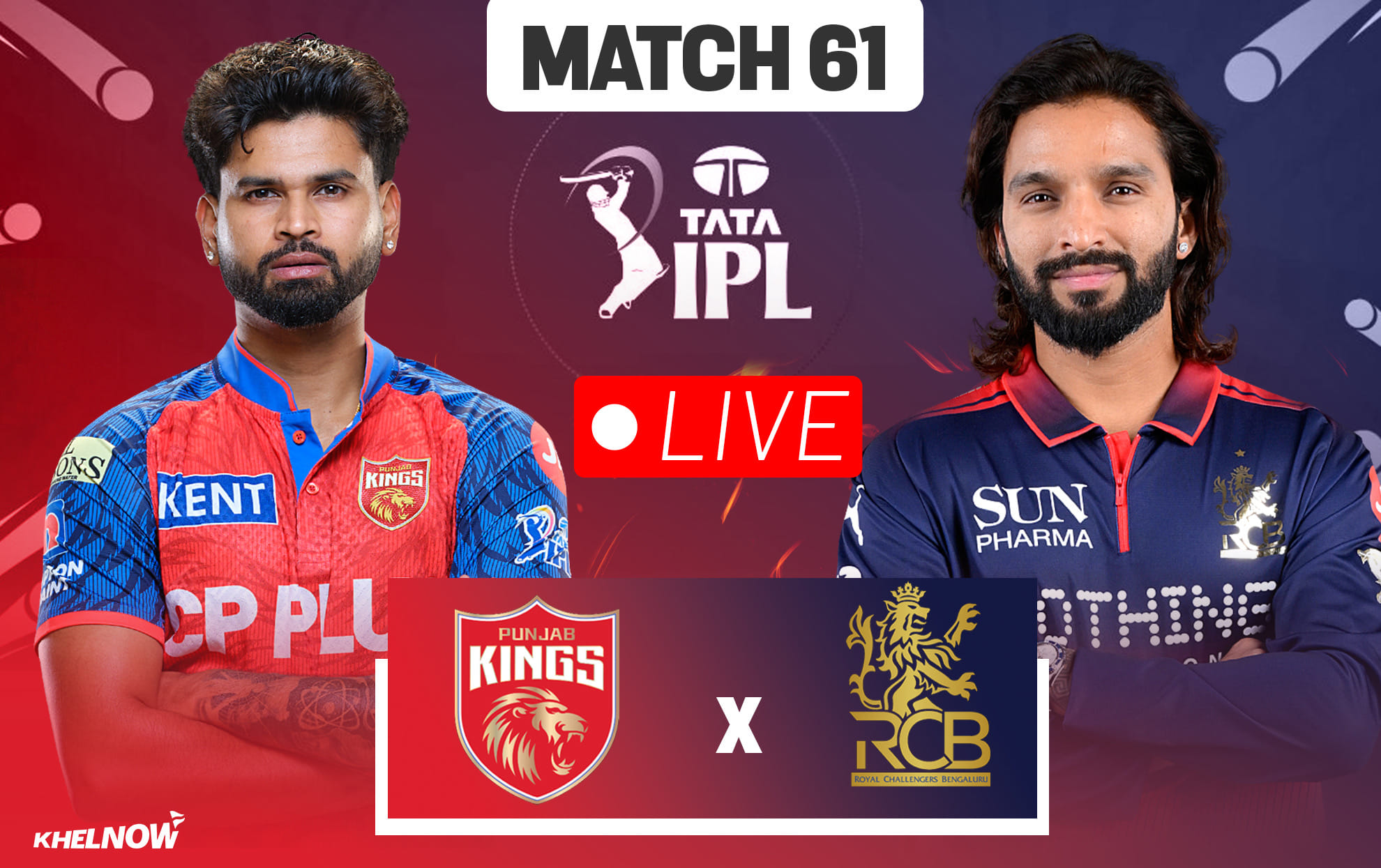 PBKS vs RCB Live streaming details, when & how to watch Match 61 of IPL 2026