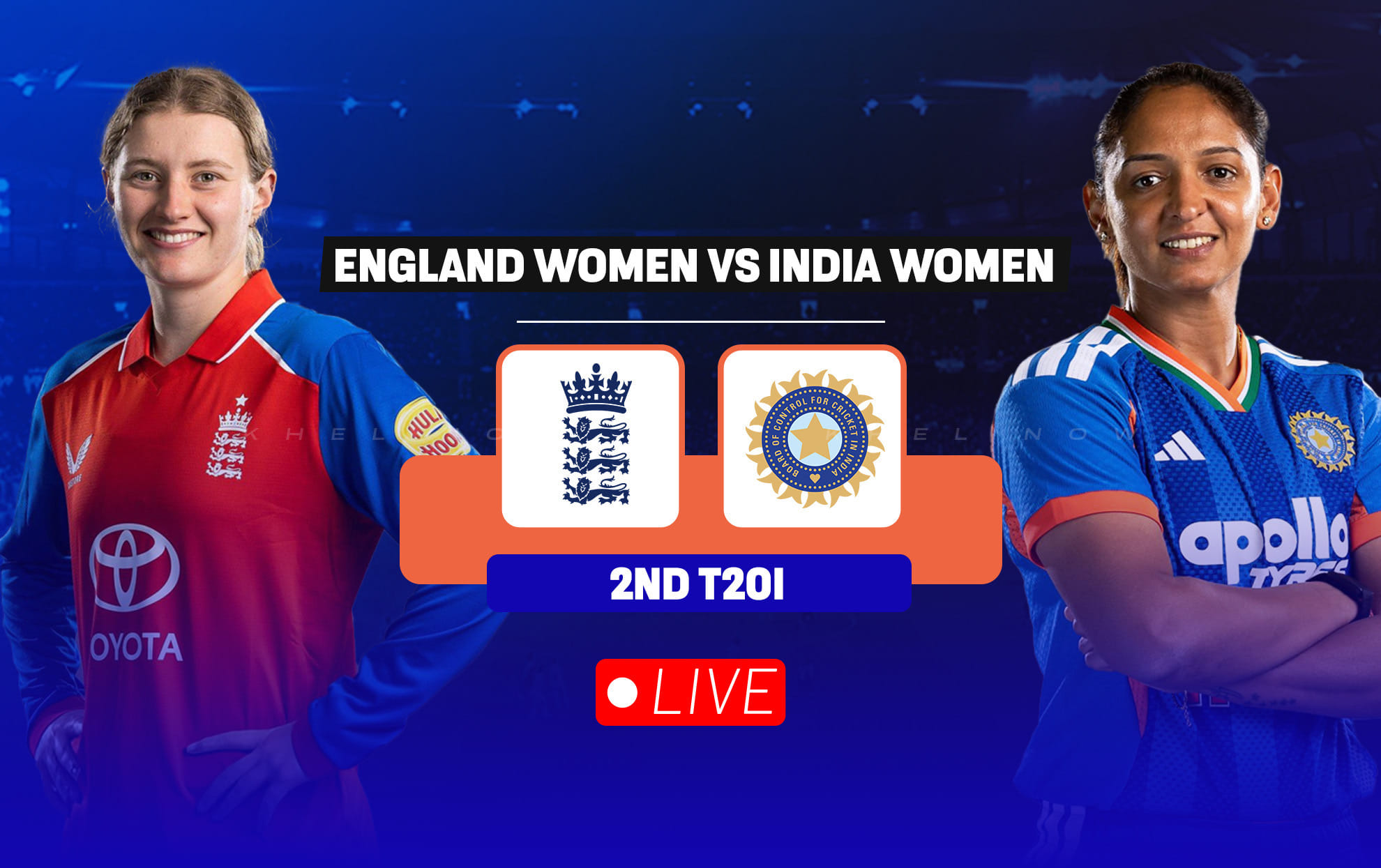 ENG-W vs IND-W Live streaming details, when & how to watch 2nd T20I of India women tour of England 2026