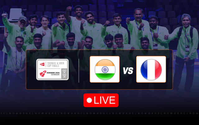 India vs France Live Updates, Thomas Cup 2026 Semi-finals