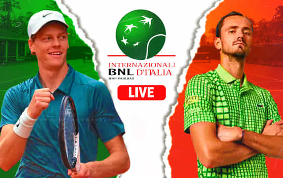 Jannik Sinner vs Daniil Medvedev live streaming, TV channel, where & how to watch: Italian Open 2026