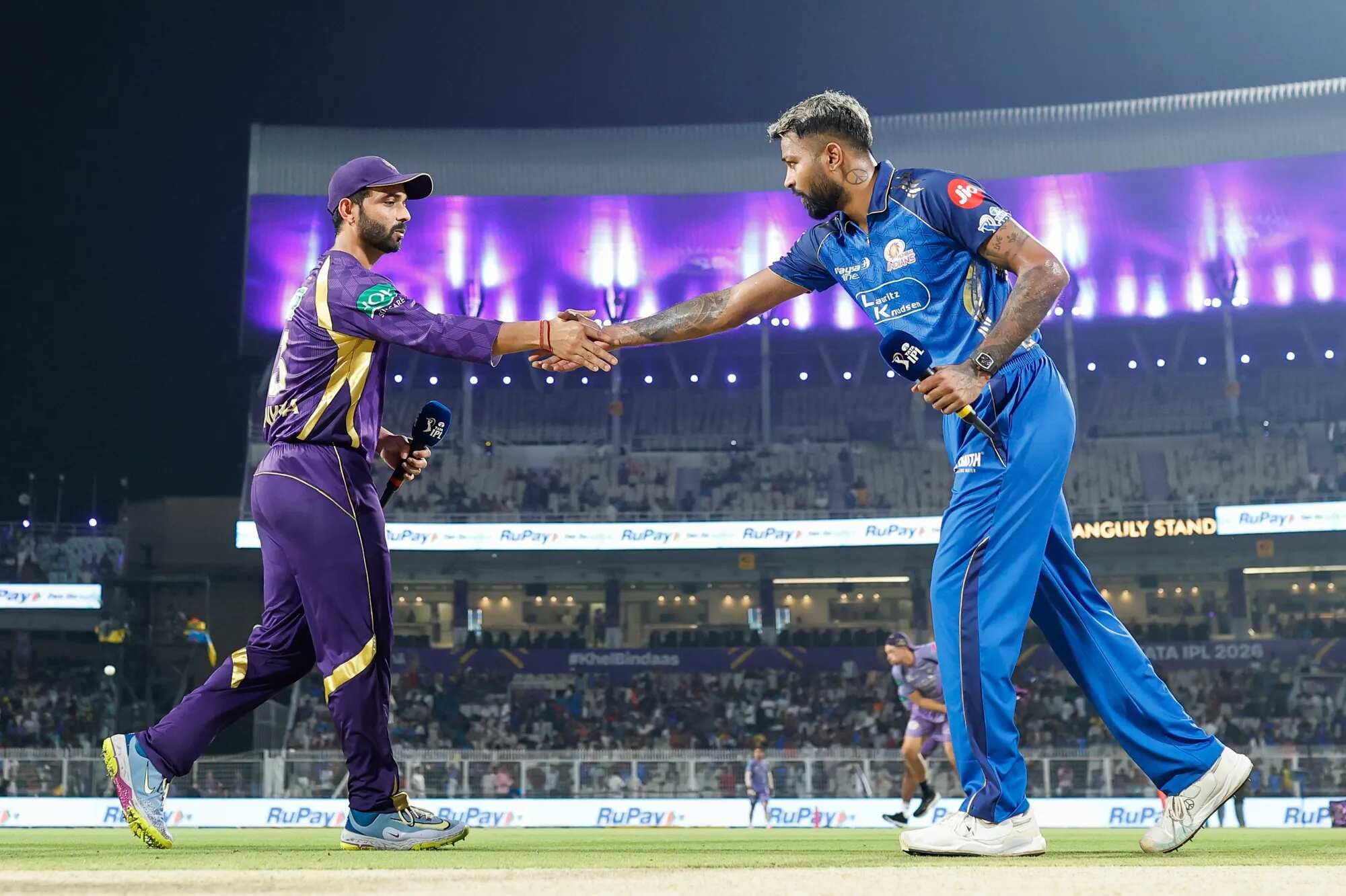 Ajinkya Rahane and Hardik Pandya (Credits: BCCI/IPL)