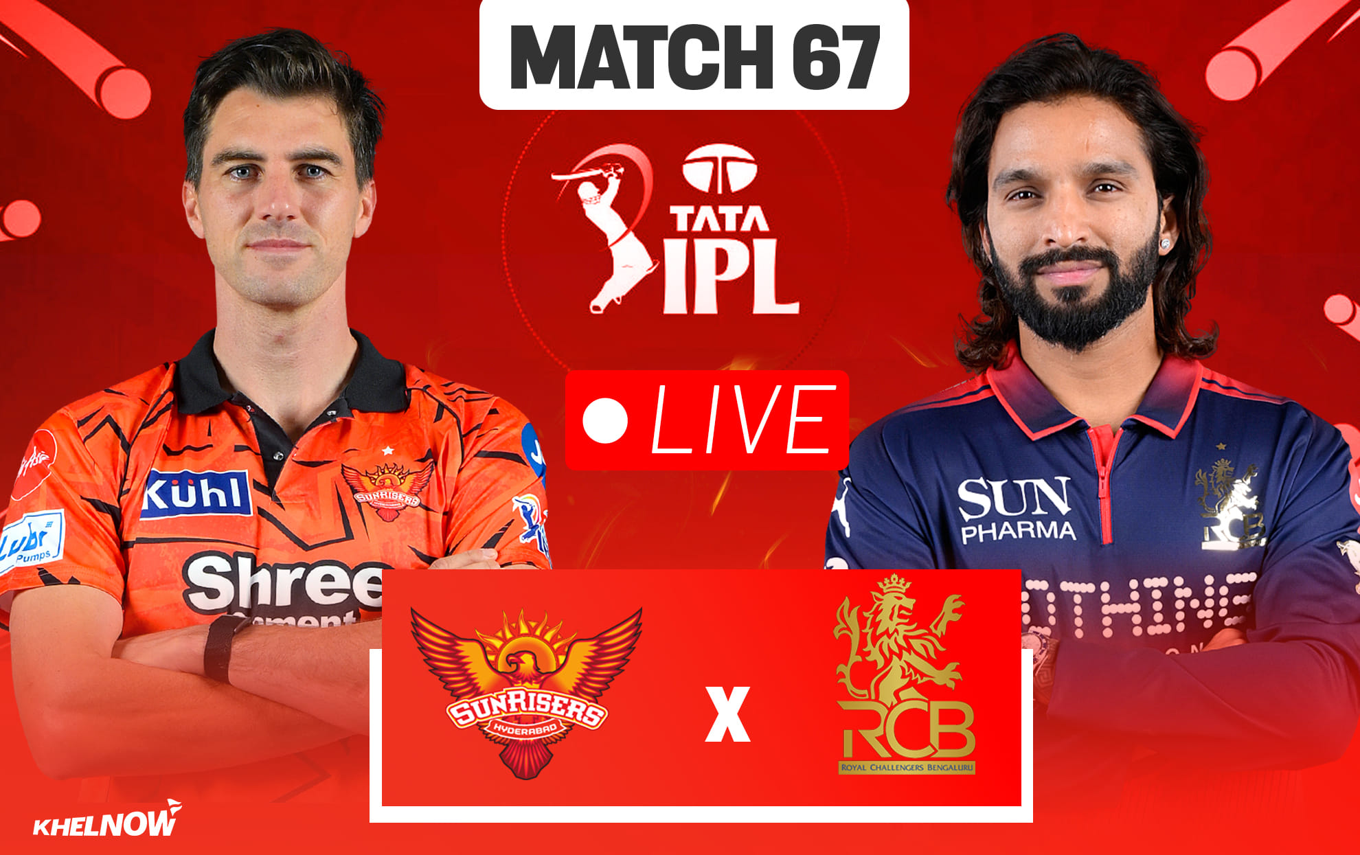 SRH vs RCB Live streaming details, when & how to watch Match 67 of IPL 2026