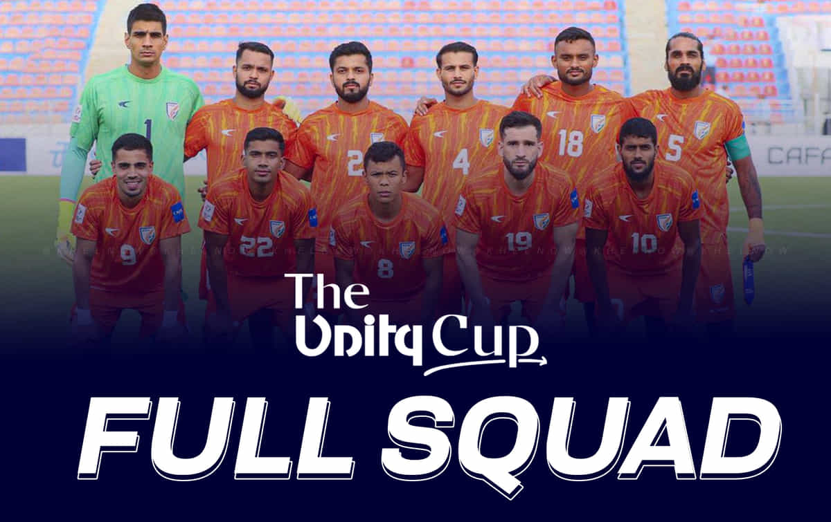 Indian football team Unity Cup full squad