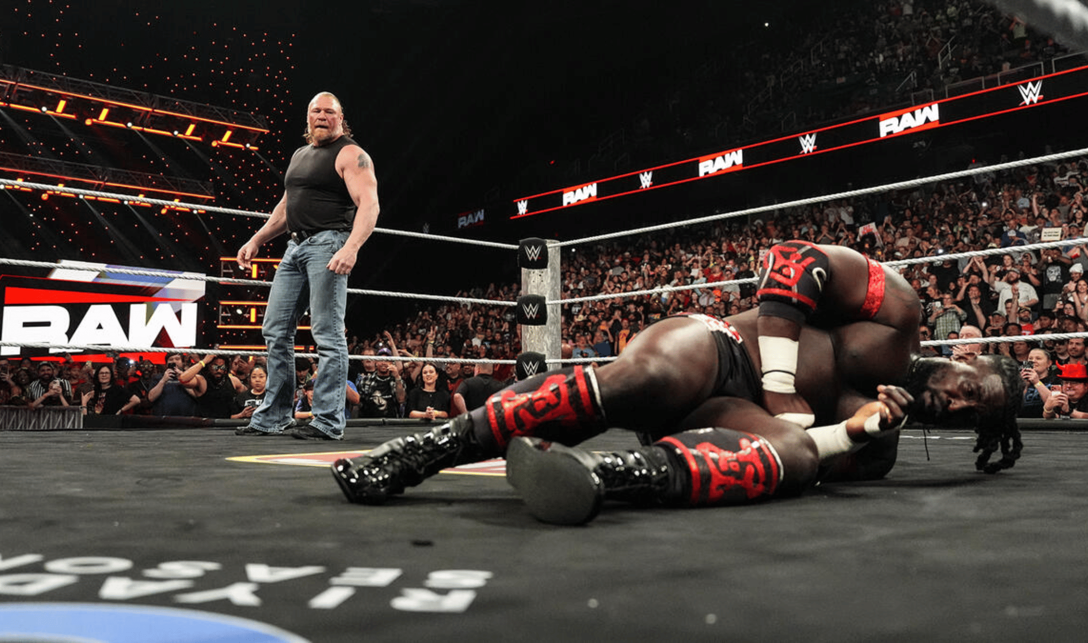 WWE Raw May 18, 2026 Brock Lesnar return to attack Oba Femi