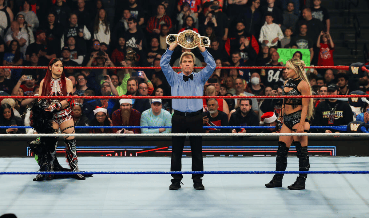WWE Saturday Night's Main Event Dec 2025 Iyo Sky & Liv Morgan