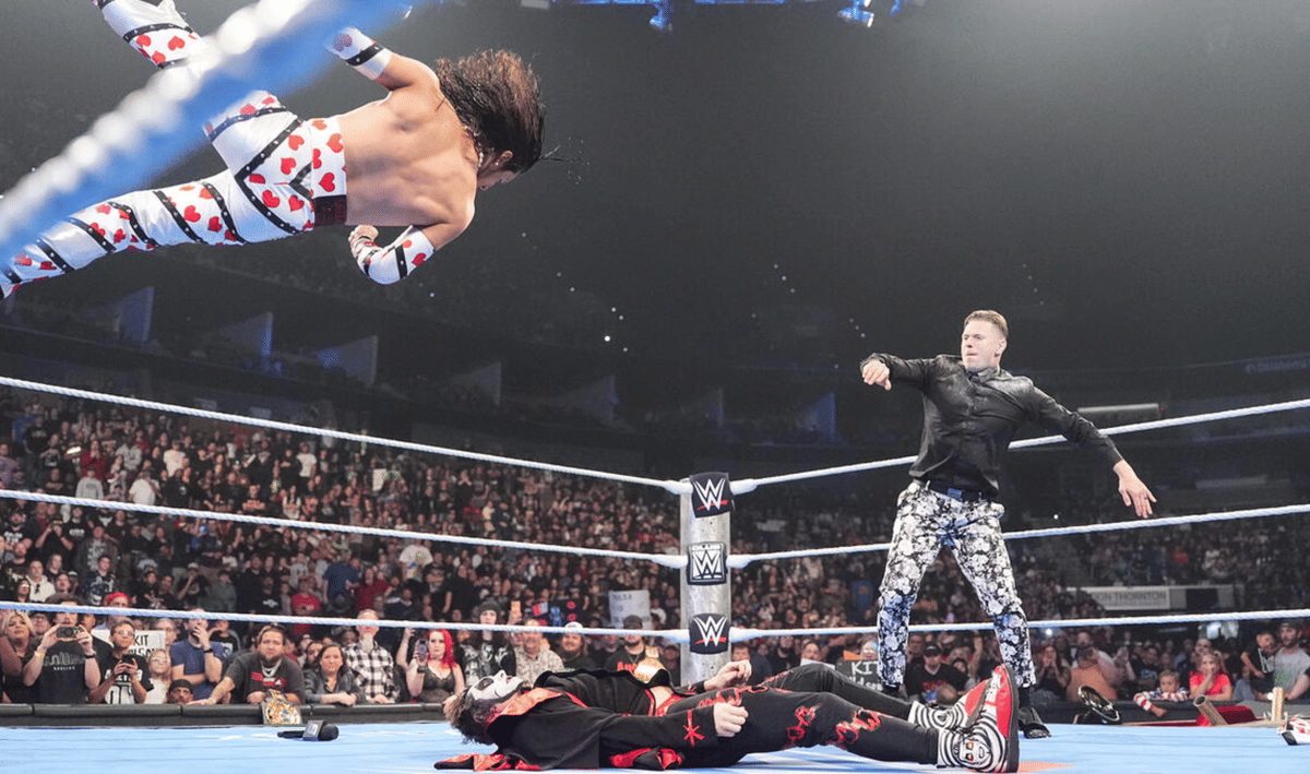 WWE SmackDown May 1, 2026 The Miz & Kit Wilson attack Danhausen