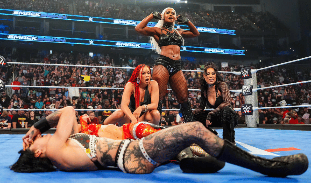 WWE SmackDown May 15, 2026 Jade Cargill, Michin & B-Fab attack Rhea Ripley Saturday Night's Main Event