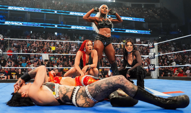 WWE SmackDown May 15, 2026 Jade Cargill, Michin & B-Fab attack Rhea Ripley Saturday Night's Main Event