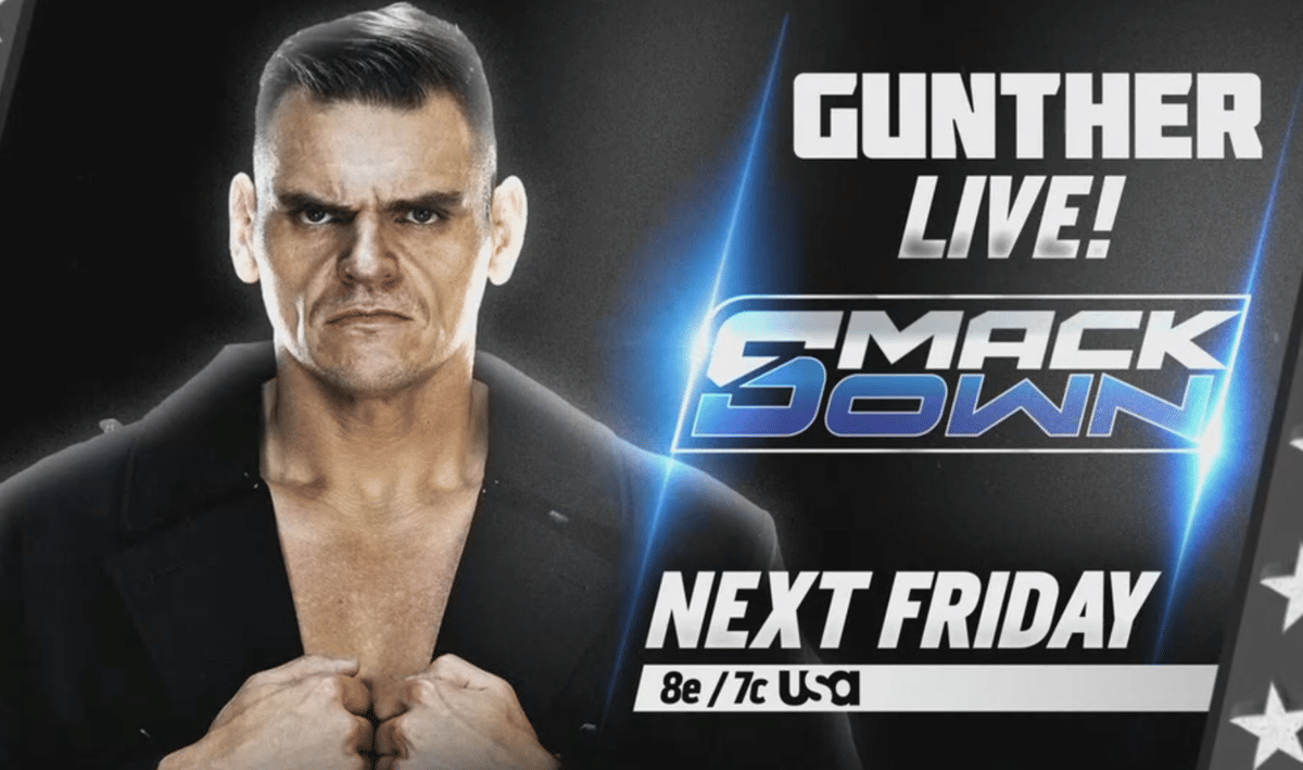 WWE SmackDown May 8, 2026 Gunther Live