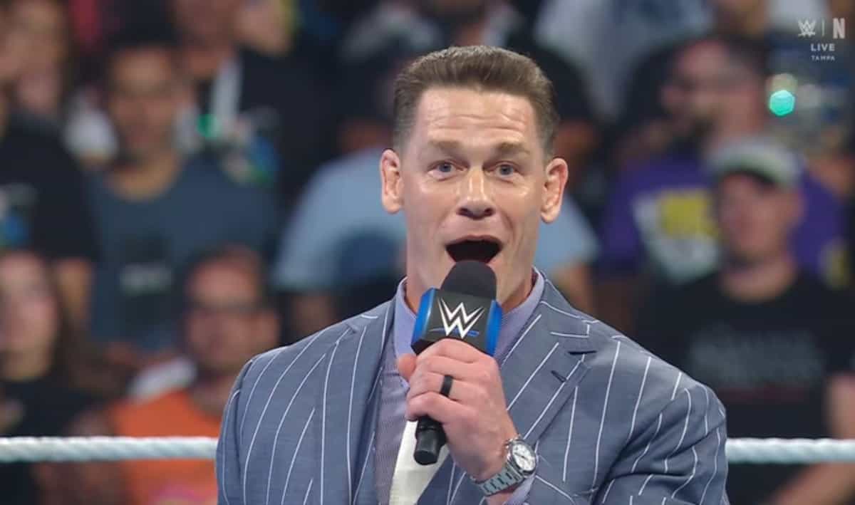 What was John Cena's historic announcement at WWE Backlash 2026?