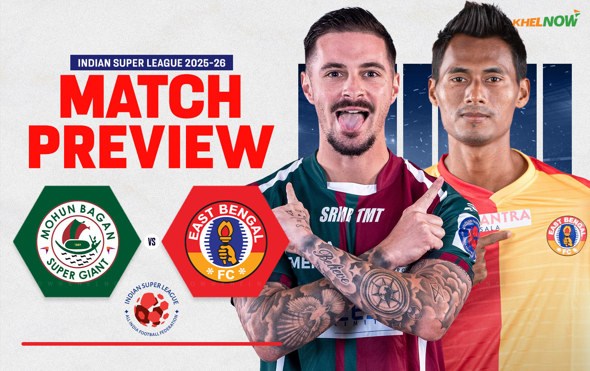 East Bengal FC and Mohun Bagan SG set for title-deciding Kolkata derby clash