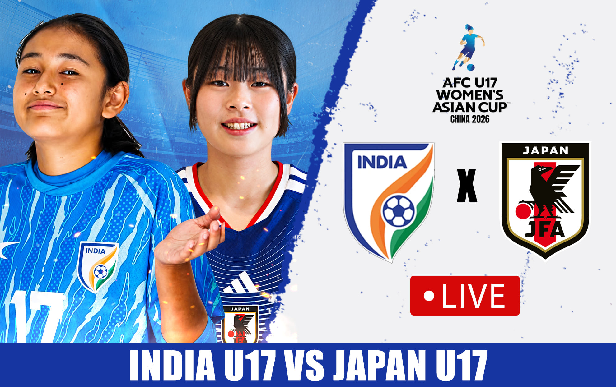 India U-17 vs Japan U-17 Live: Follow AFC U-17 Women’s Asian Cup 2026 Live
