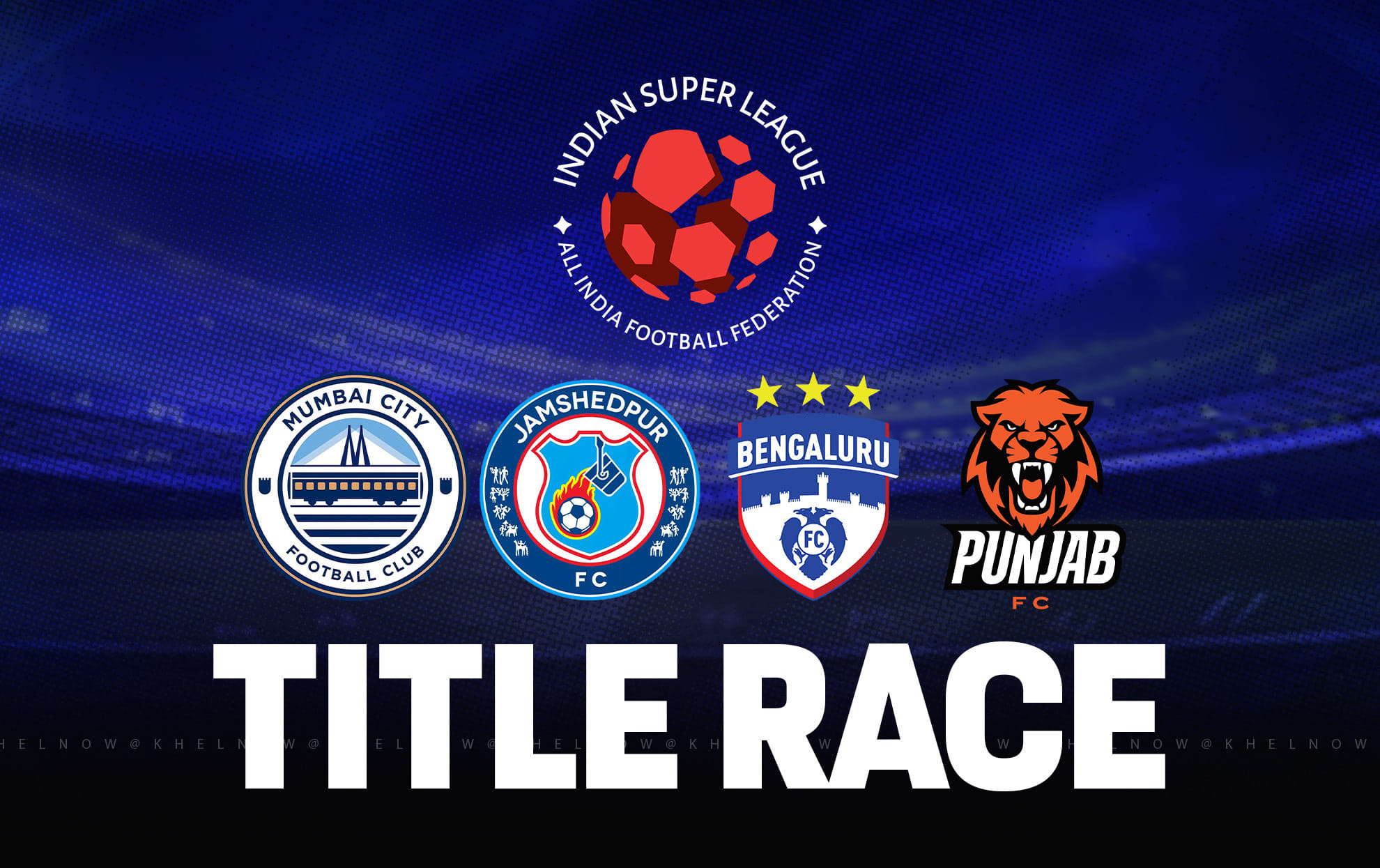 Which teams are still in ISL 2025-26 title race except East Bengal FC and Mohun Bagan SG?