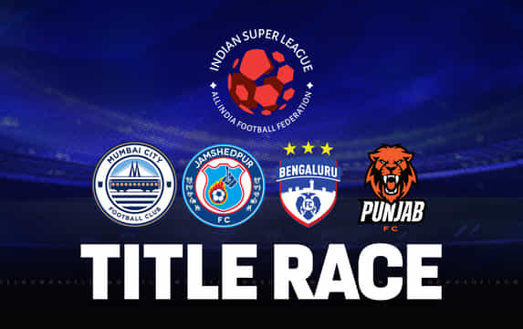 Which teams are still in ISL 2025-26 title race except East Bengal FC and Mohun Bagan SG?