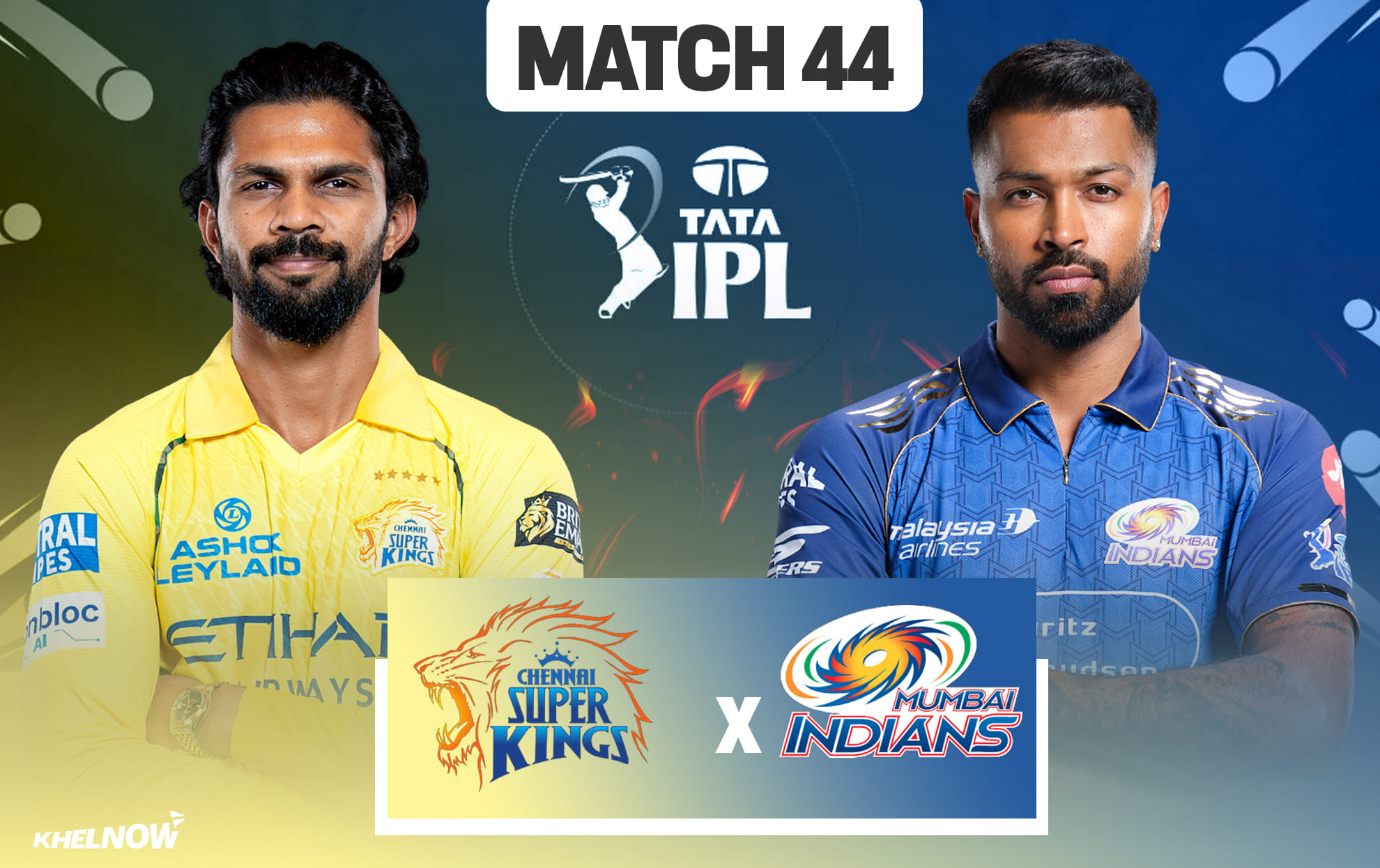 CSK vs MI: Who are impact players nominated by Chennai Super Kings & Mumbai Indians for Match 44 of IPL 2026