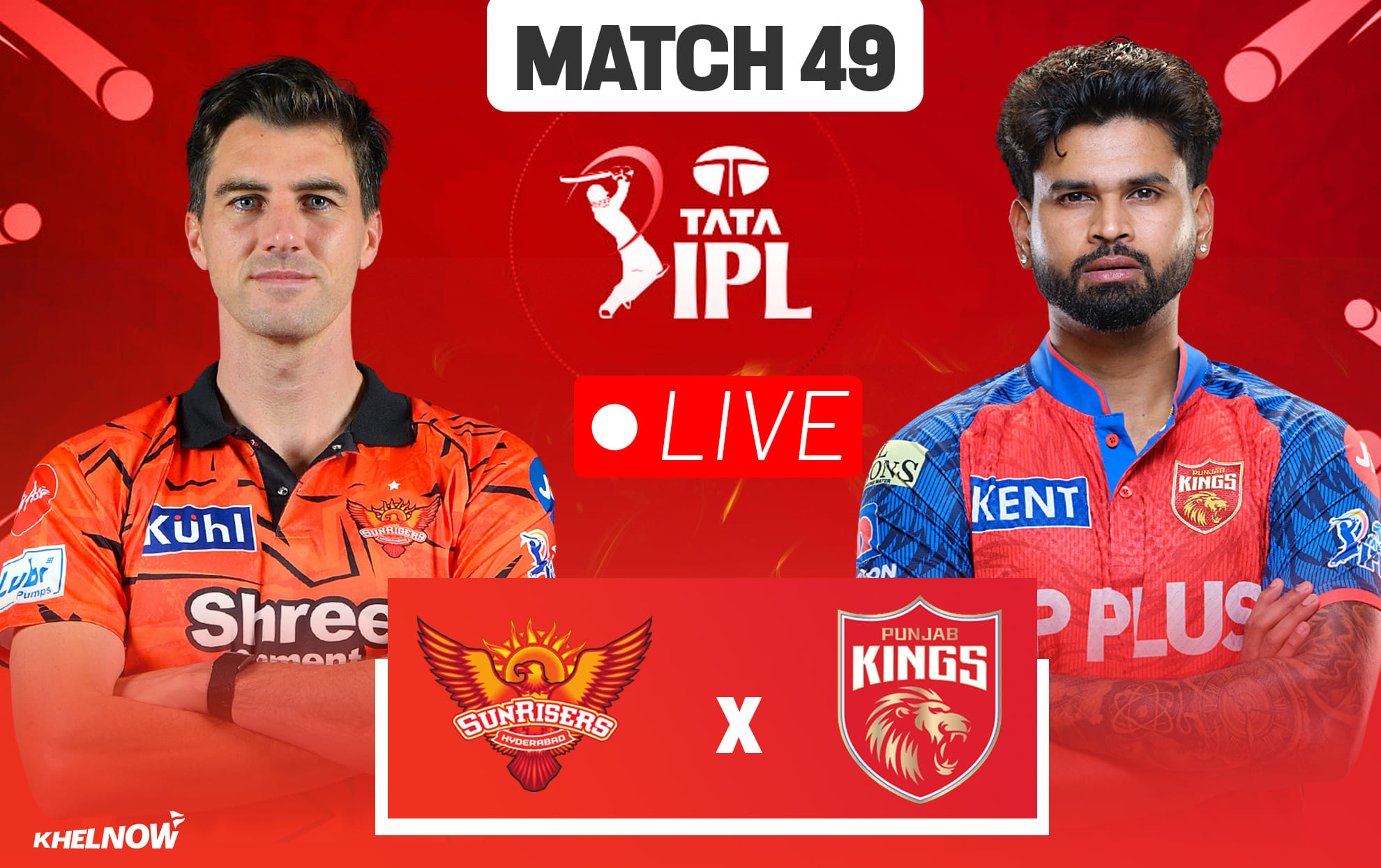SRH vs PBKS Live streaming details, when & how to watch Match 49 of IPL 2026