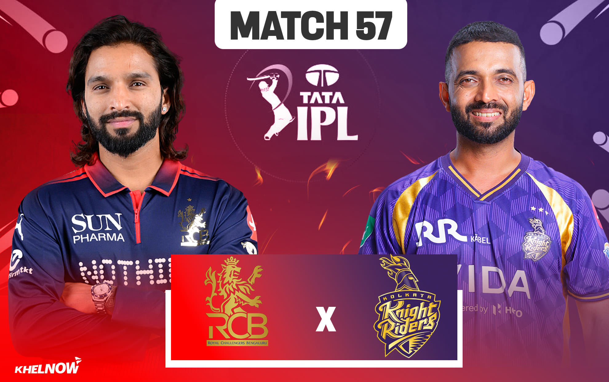 RCB vs KKR: Who are impact players nominated by Royal Challengers Bengaluru & Kolkata Knight Riders for Match 57 of IPL 2026