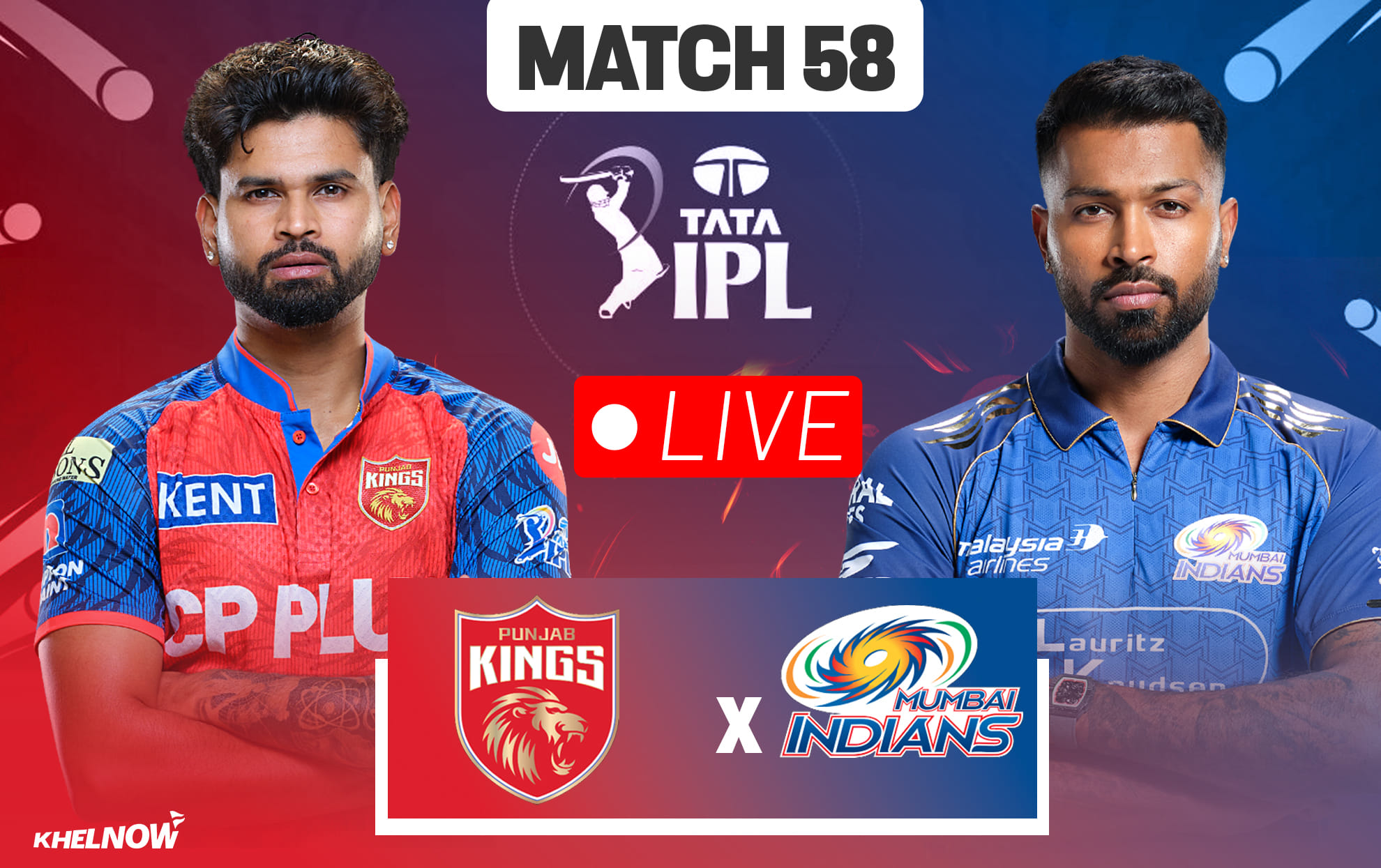 PBKS vs MI Live streaming details, when & how to watch Match 58 of IPL 2026