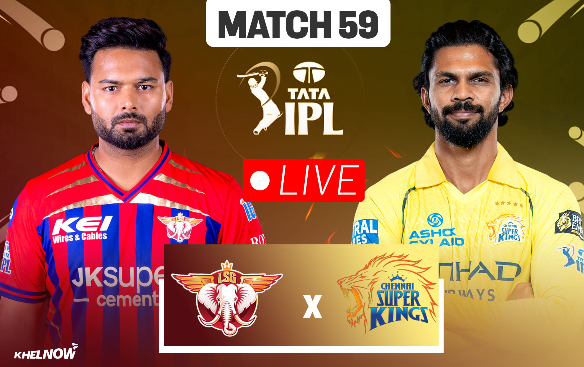 LSG vs CSK Live streaming details, when & how to watch Match 59 of IPL 2026