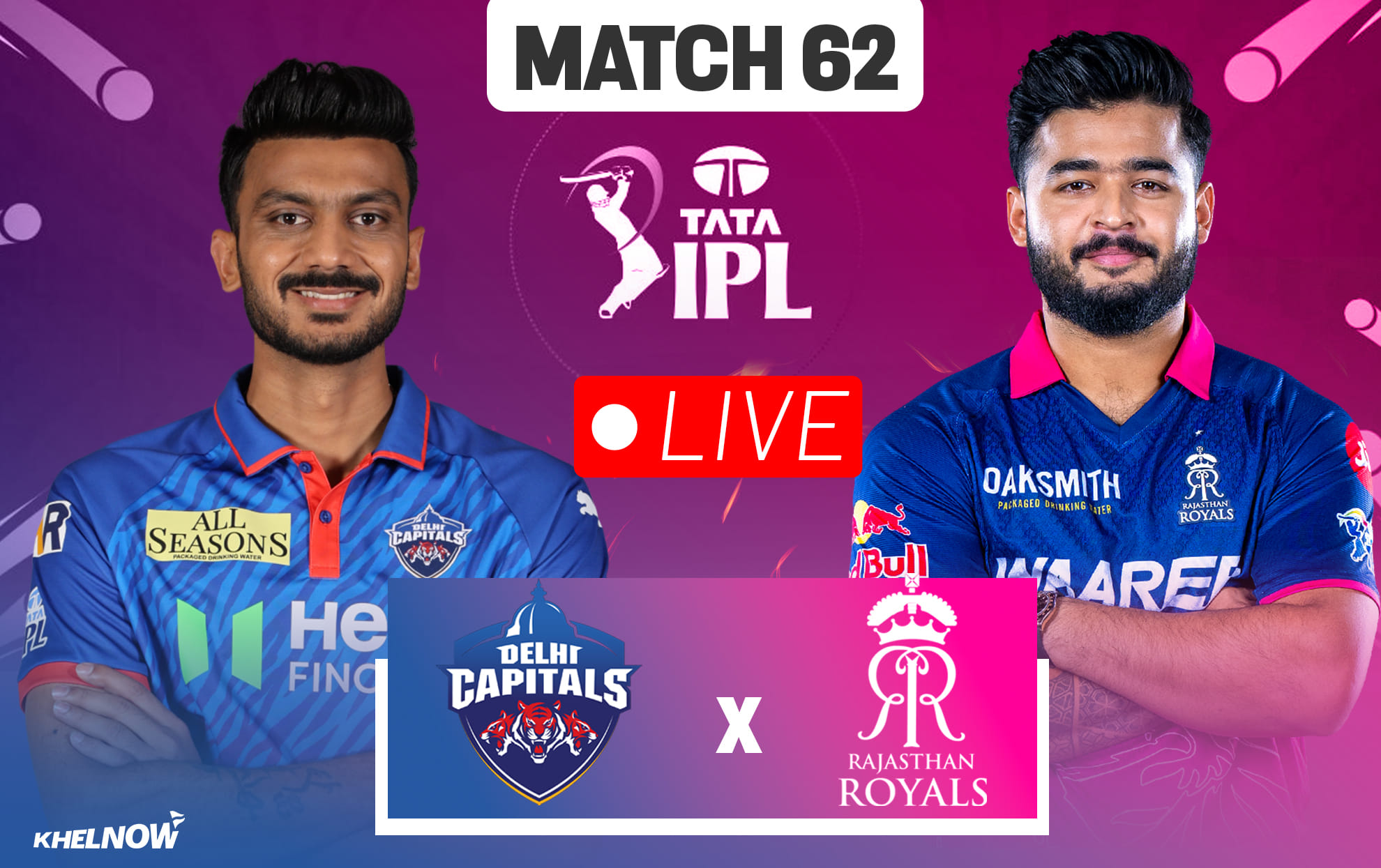 DC vs RR Live streaming details, when & how to watch Match 62 of IPL 2026