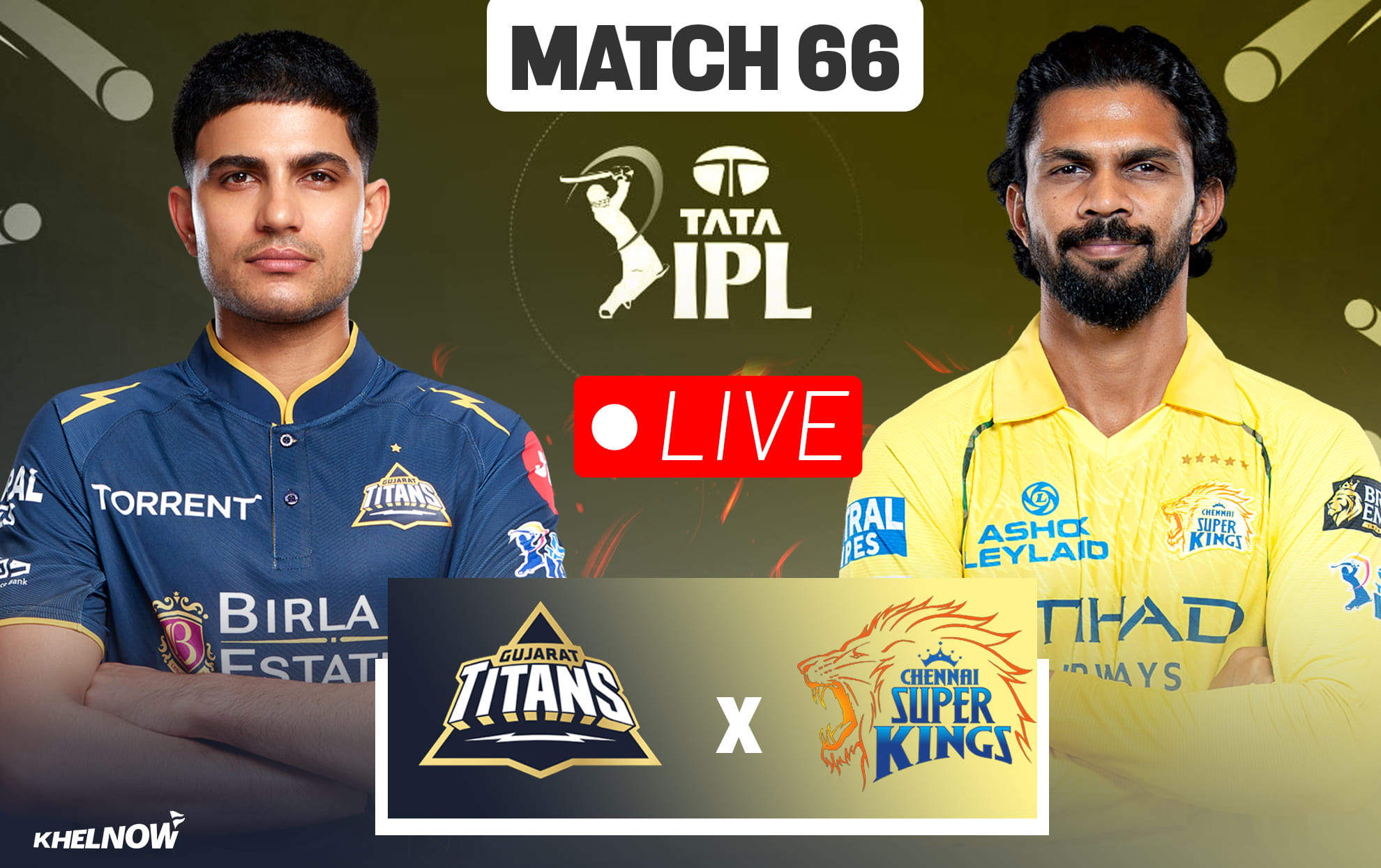 GT vs CSK Live streaming details, when & how to watch Match 66 of IPL 2026