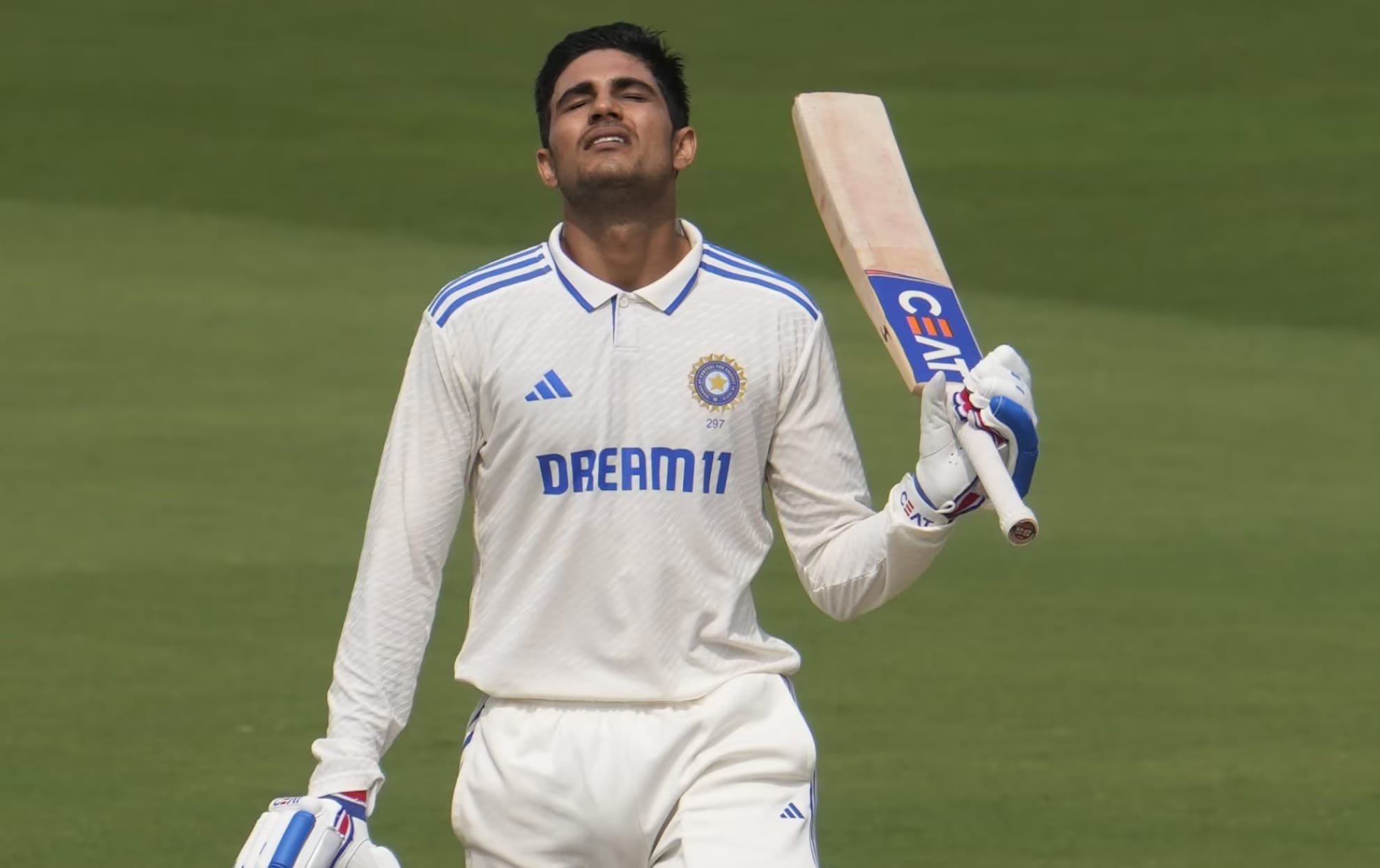 Shubman Gill's record in the last 5 test matches in India