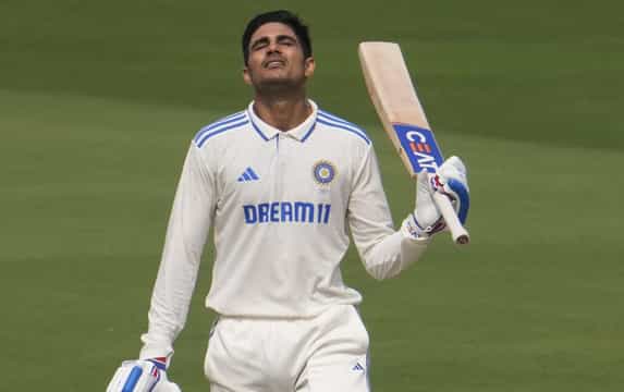 Shubman Gill's record in the last 5 test matches in India