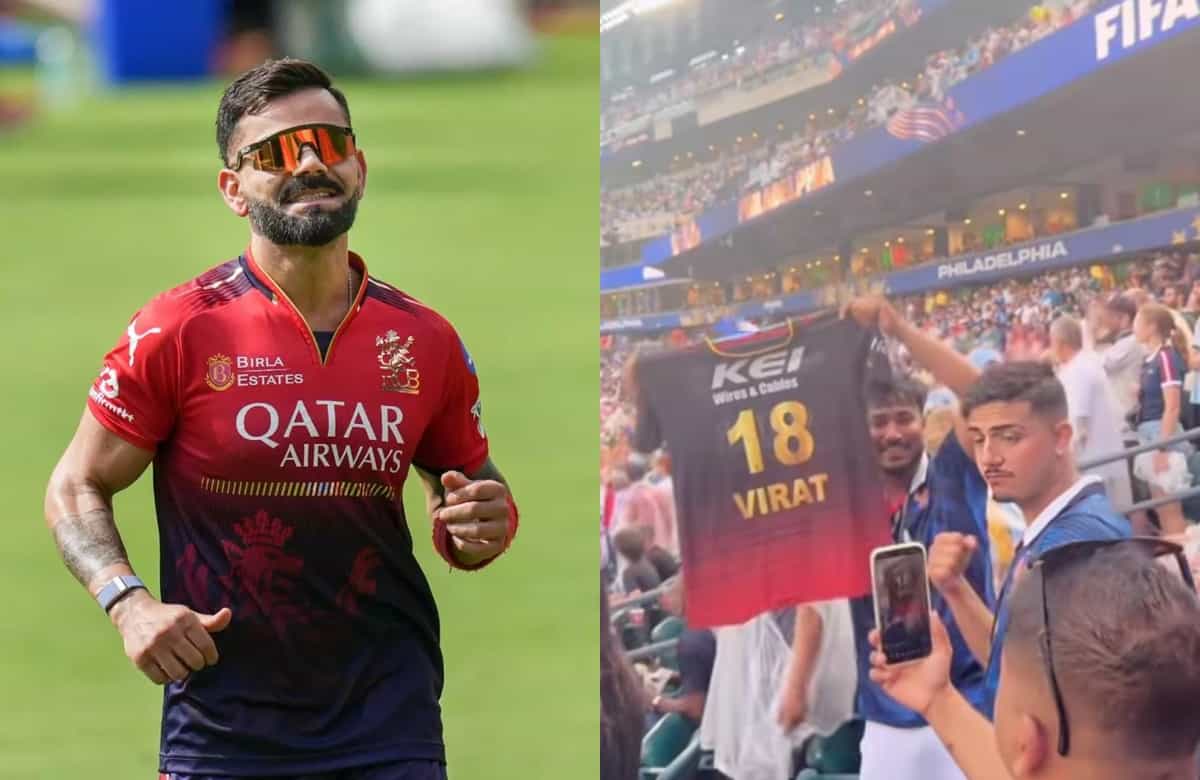 Watch: Virat Kohli's RCB jersey spotted in stands at FIFA World Cup 2026