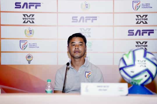 Crispin Chettri in a press conference.