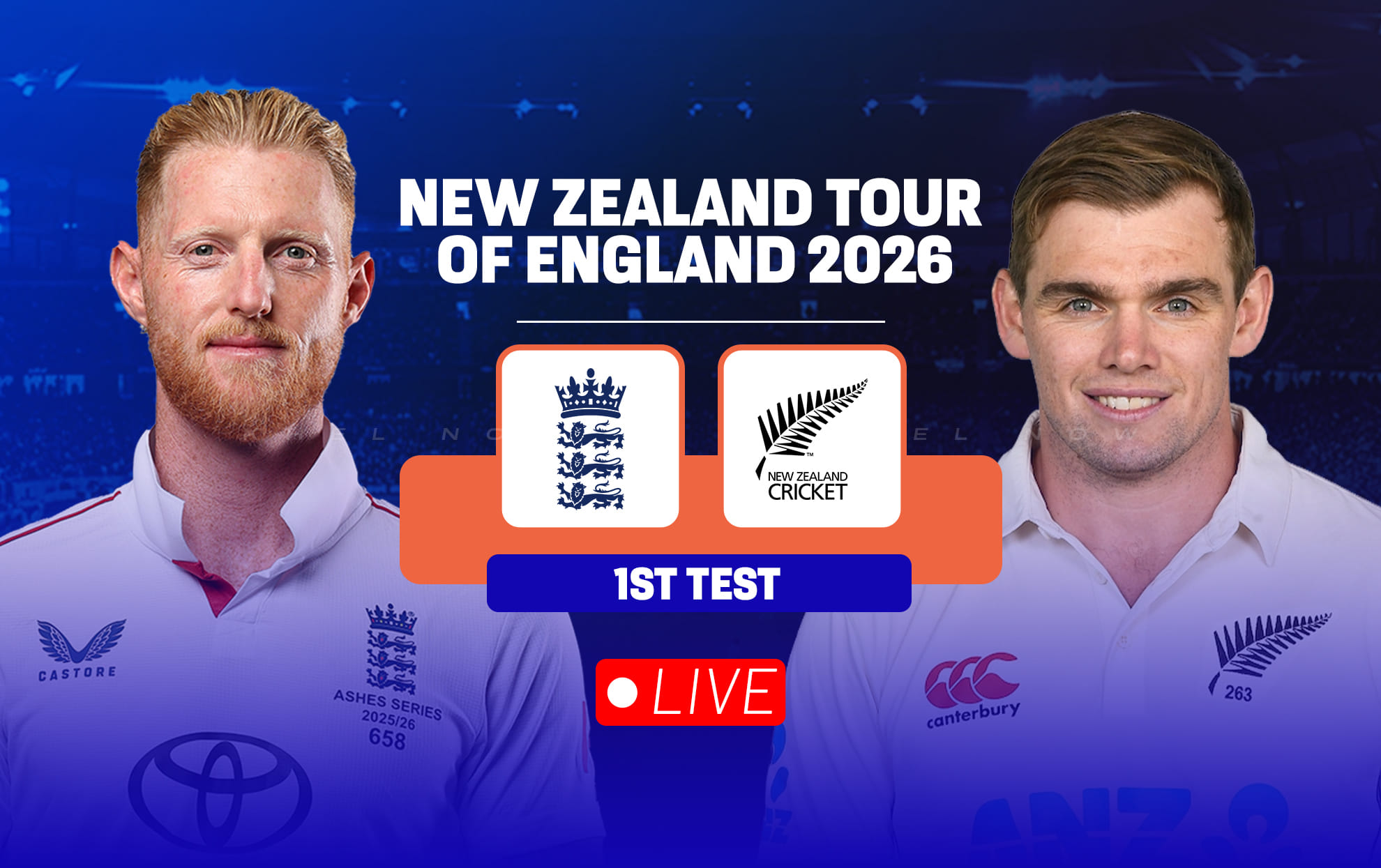 ENG vs NZ Live streaming details, when & how to watch 1st Test of New Zealand tour of England 2026