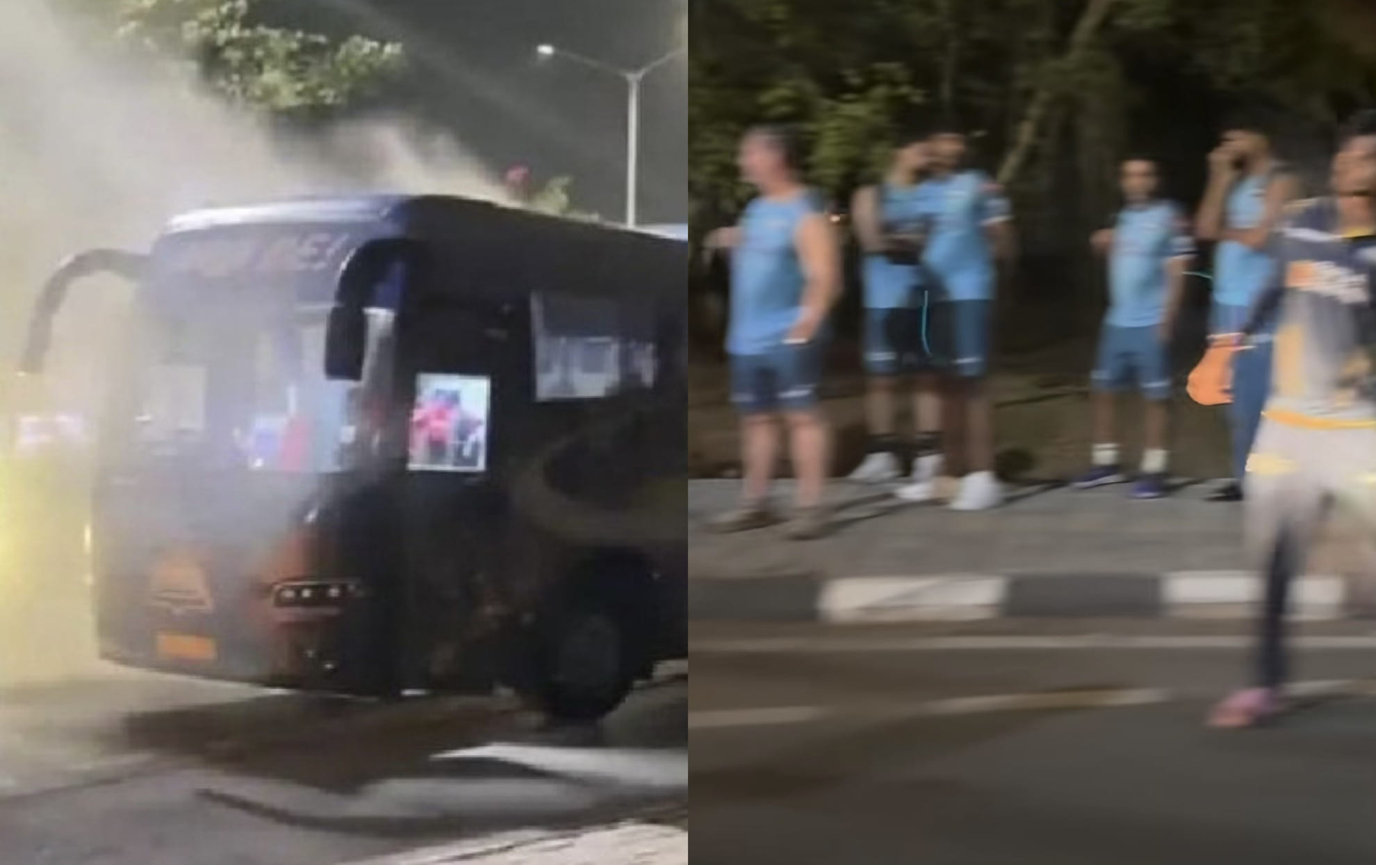 Shocking! Gujarat Titans’ bus catches FIRE just after RCB vs GT IPL 2026 final; Know here