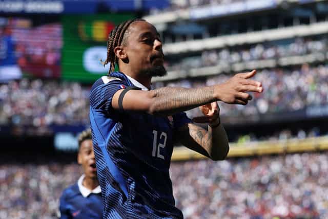 Bradley Barcola #12 of France