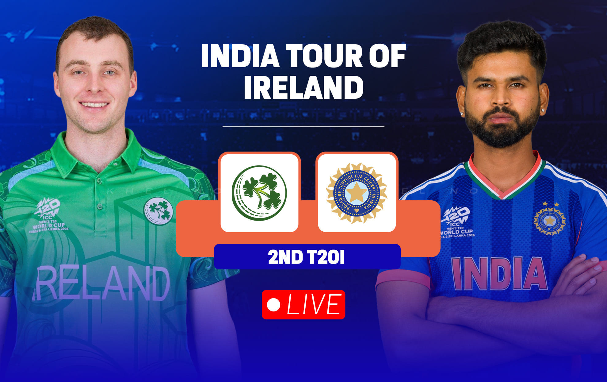IRE vs IND Live streaming details, when & how to watch 2nd T20I of Ireland vs India Series 2026