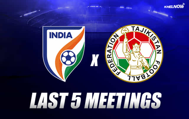 Tajikistan vs India: Look back at the last five meetings