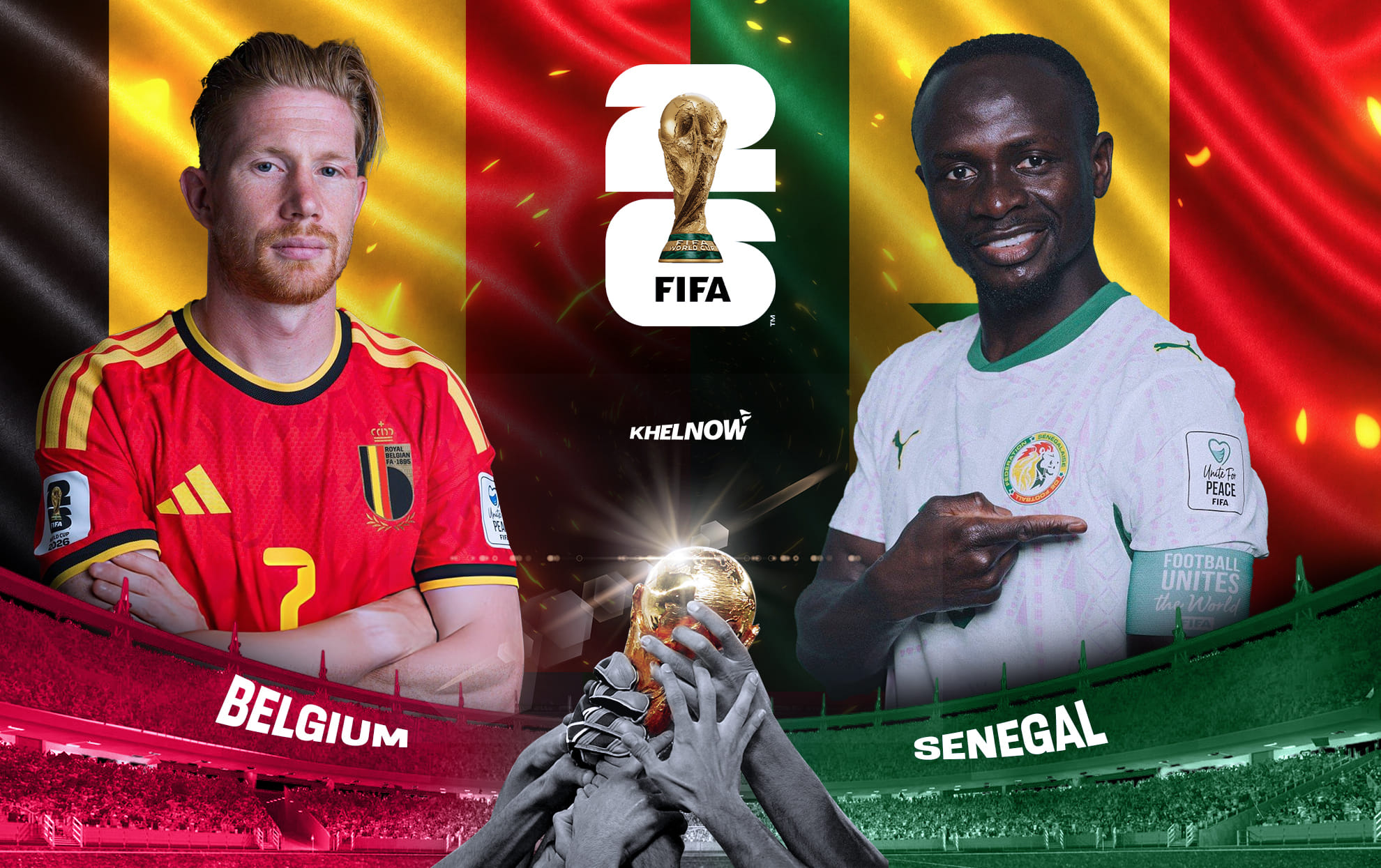 Belgium vs Senegal: Full list of substitutes for FIFA World Cup 2026 match