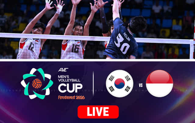 Korea vs Indonesia Final Live Updates, AVC Men's Cup 2026