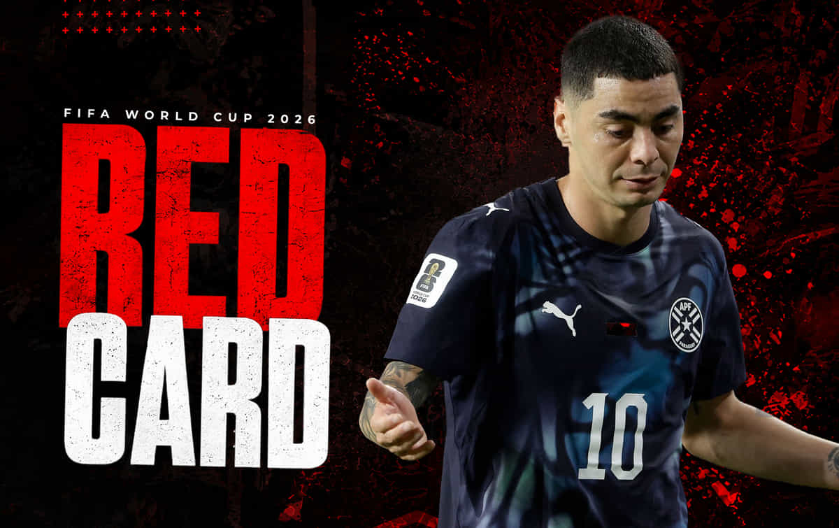 Why was Miguel Almiron sent off against Turkey in FIFA World Cup 2026?