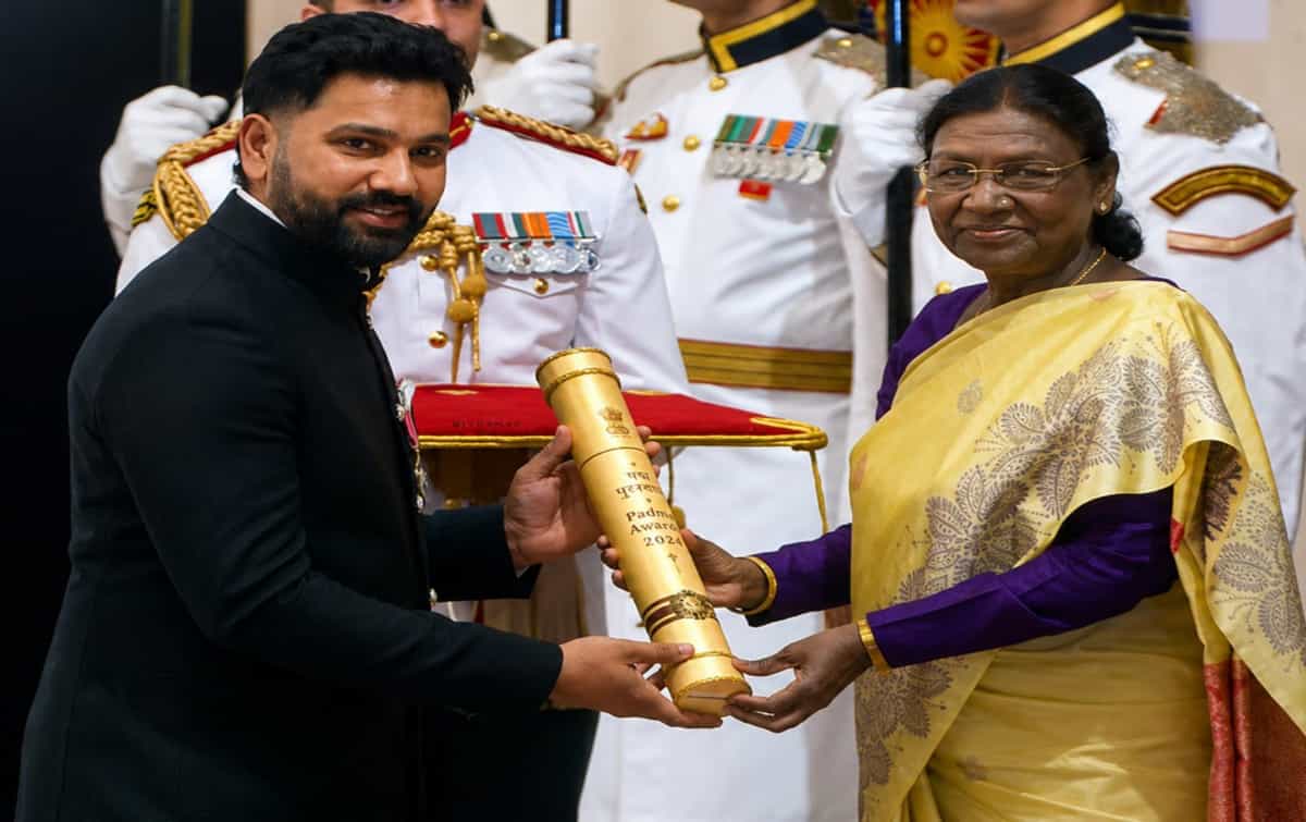 Rohit Sharma bestowed with Padma Shri for contribution to Indian Cricket