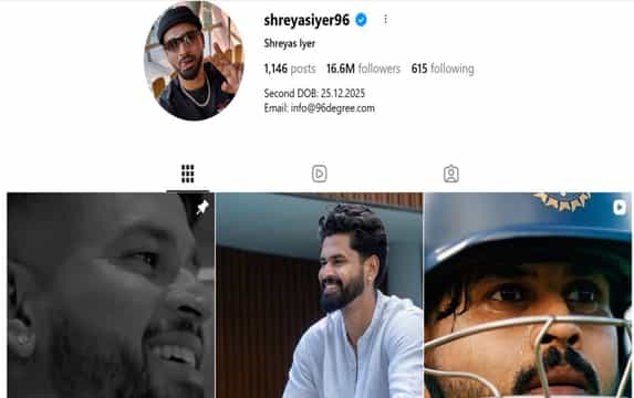 What is the reason behind of Shreyas Iyer’s new Instagram bio "Second DOB"? Know here