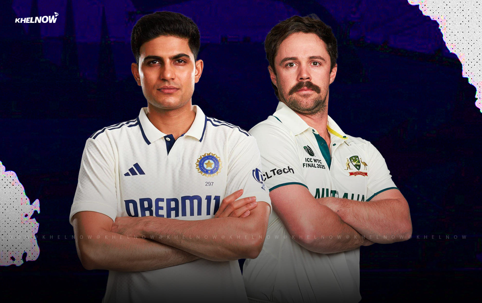 Top 5 batsmen with most runs in tests since 2025
