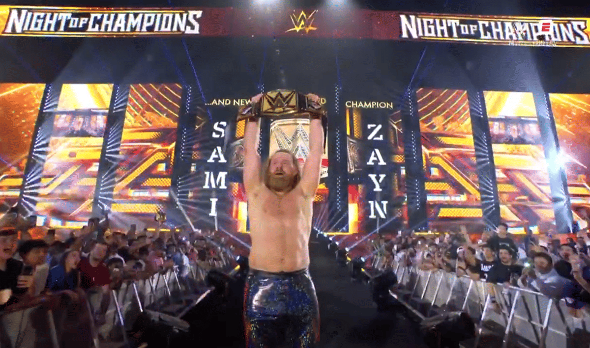 WWE Night of Champions 2026 Results Sami Zayn wins