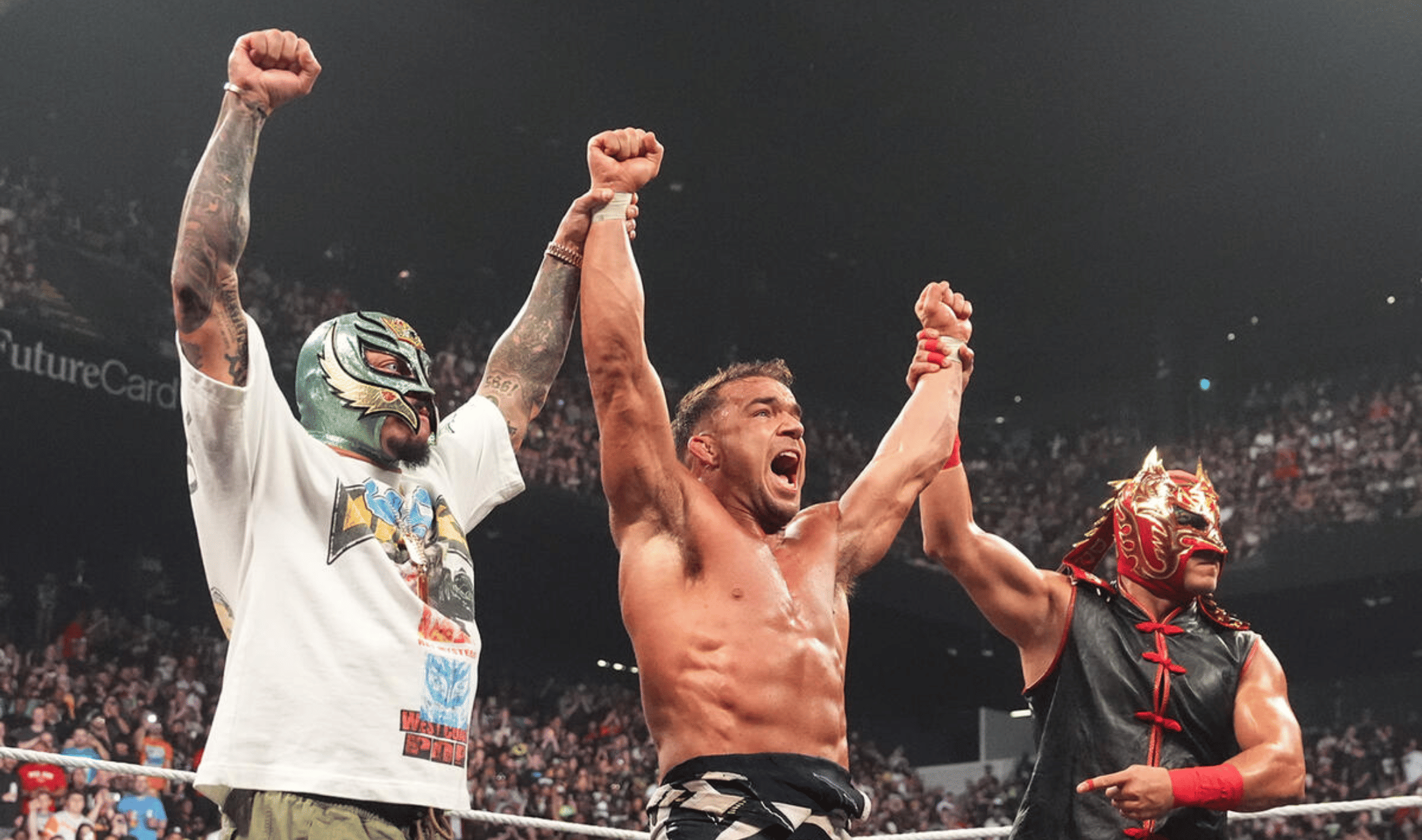 WWE Raw June 15, 26 Chad Gable, Rey Mysterio & Dragon Lee