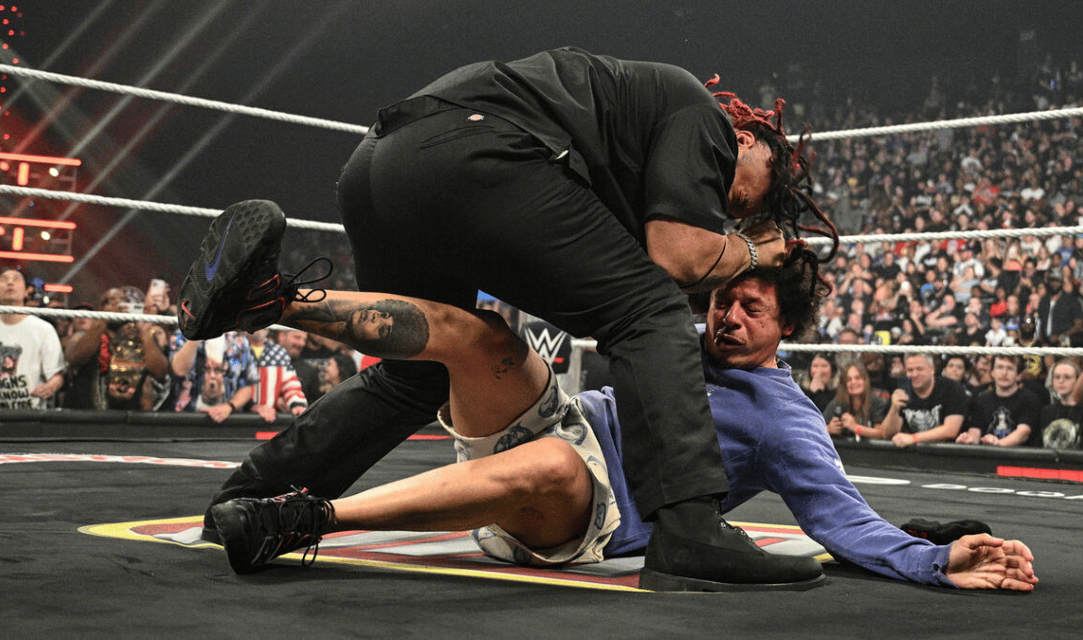WWE Raw June 15, 26 Jacob Fatu attacks Eric Andre